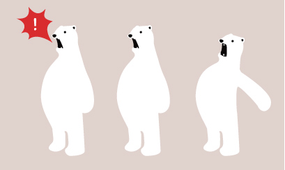白クマのイラスト 2